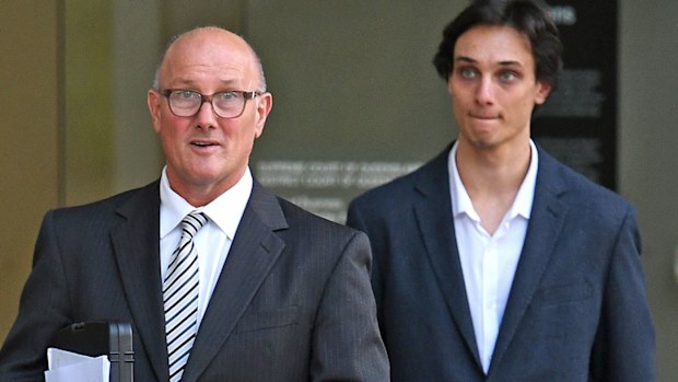 David Pirie (left) and Lachlan Pirie are both facing trial on a charge of assault occasioning bodily harm over a neighbourly dispute. (AAP)