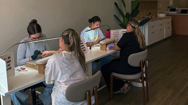 BB Claws clients have been spacing out appointments to save money - but they're not giving up their manicures altogether.