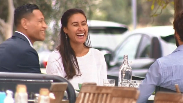 Folau had a carefree lunch a day after his Rugby Australia contract was terminated