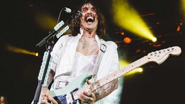 Justin Hawkins of The Darkness in 2020.