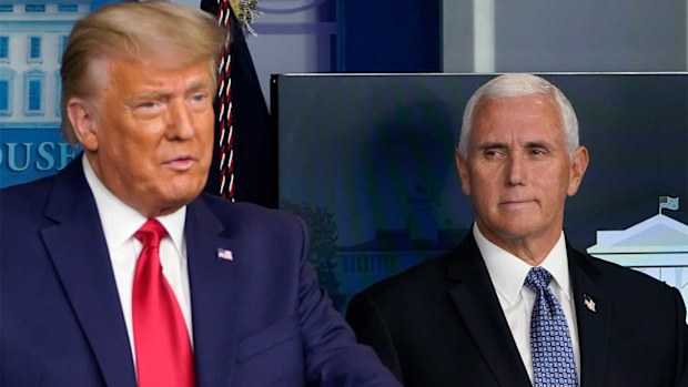 Donald Trump and Mike Pence have fallen out in recent weeks.