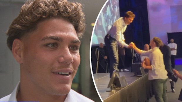 Reece Walsh is hopeful his new-found fame with NFL legend Tom Brady will assist in his quest for a US visa.