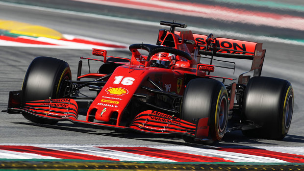 Charles Leclerc of Monaco driving the (16) Scuderia Ferrari SF1000 on track during Day Three of F1 Winter Testing at Circuit de Barcelona-Catalunya