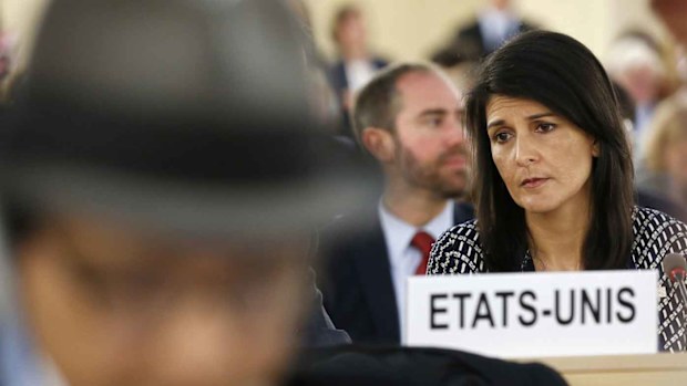 US Ambassador to the UN Nikki Haley. (AAP)