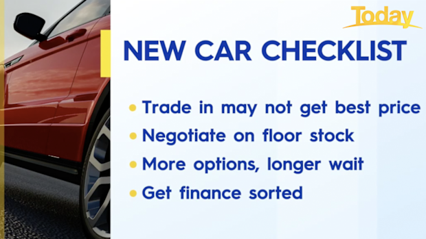 Effie Zahos' checklist for buying a car.