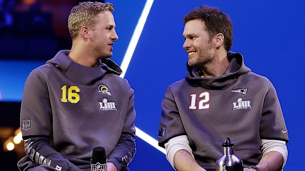 Jared Goff Tom Brady