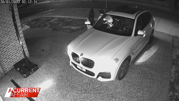 Scott Barradell's BMW seen in CCTV. 