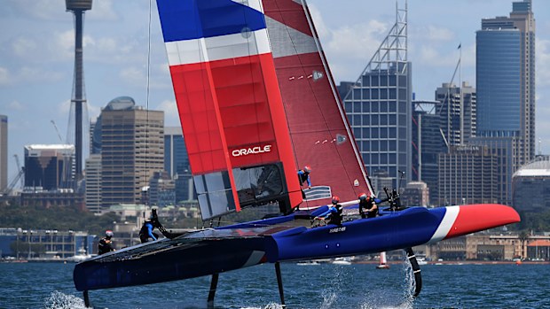 France in Sail GP practice