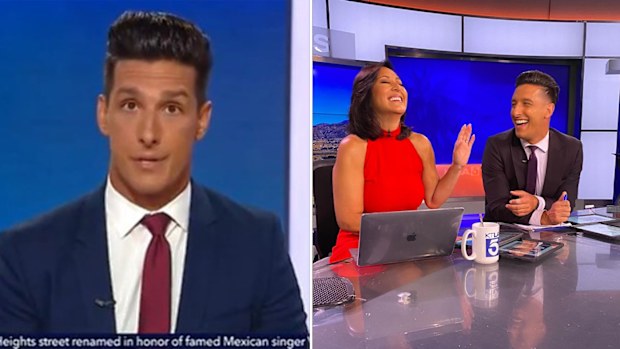 KTLA anchor Mark Mester and Lynette Romero.