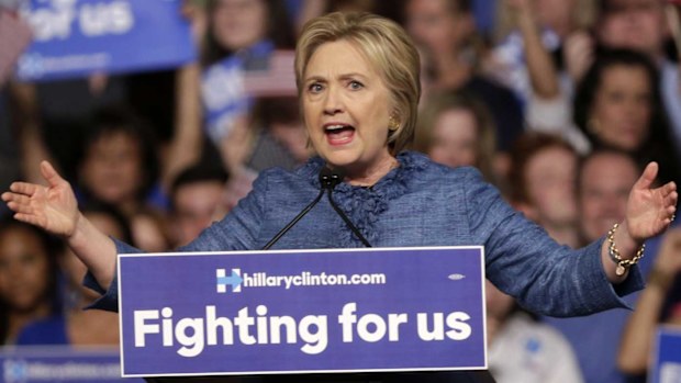 Hillary Clinton speaks at a rally. (AP)