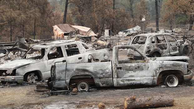 The flames, which had burned 1,217 square km, were raging in mostly remote areas but 116 homes were destroyed.

