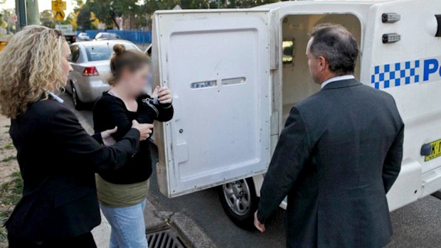 A woman is arrested in connection to a child prostitution ring in Sydney. (NSW Police)