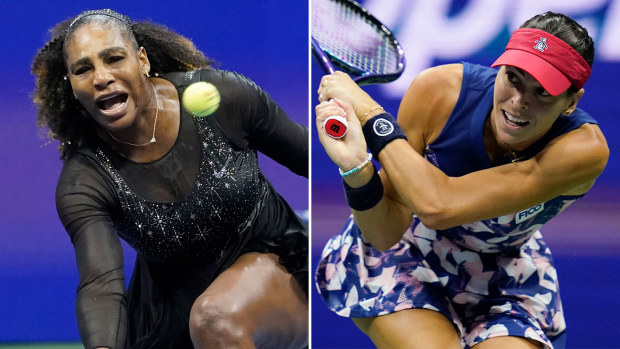 Serena Williams and Ajla Tomljanovic.