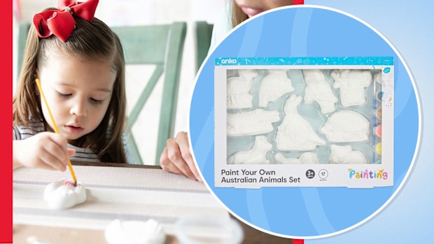 17 piece paint your own Australian animals Kmart