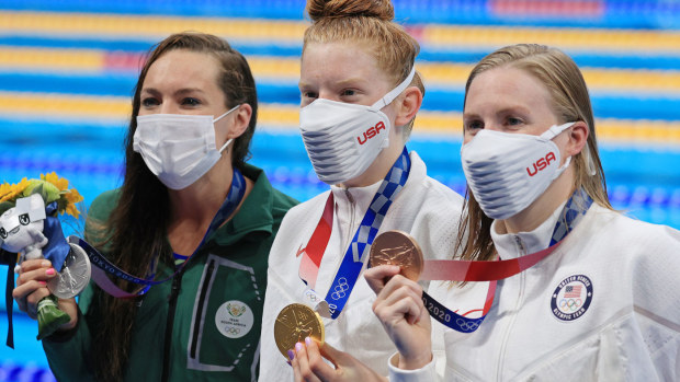 Lydia Jacoby stunned the field to claim gold the women's 100-metre breaststroke.