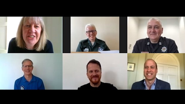 Prince William Scottish Charities video calls (EMBARGO 7:30am 21/5) Lifelines Scotland 