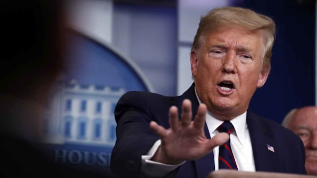 Donald Trump called a reporter a 'cutie pie' and a 'wise guy' for asking about whether the US had enough ventilators.