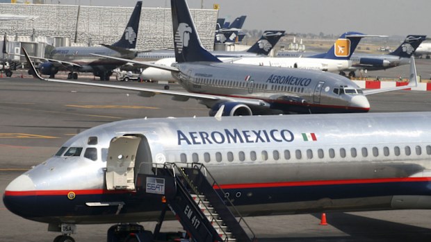 File photo of Aeromexico planes.