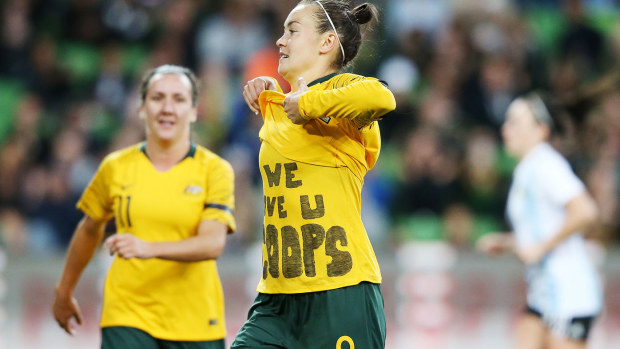 Matildas' touching tribute