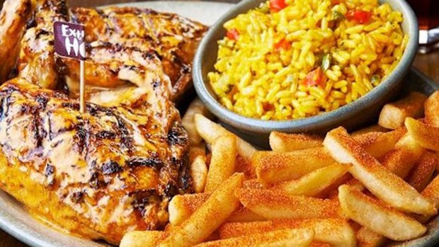 Nando's inflight meal