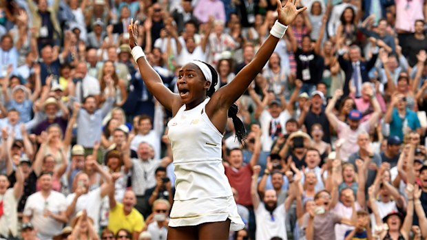 Cori Gauff during the third round match for the Wimbledon Championships