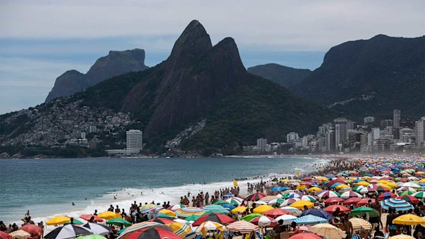 A dangerous new strain of coronavirus is not keeping Brazilians away from the iconic Ipanema Beach.
