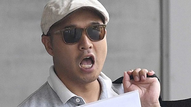 Dae Ik Kim outside Brisbane District Court. (AAP)