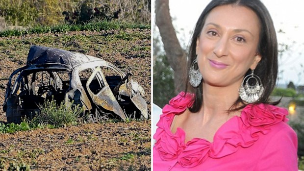 Daphne Caruana Galizia was driving away from her home when the bomb went off.