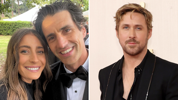 Andy Lee, Rebecca Harding comedian jokes he'd invite Ryan Gosling to his wedding