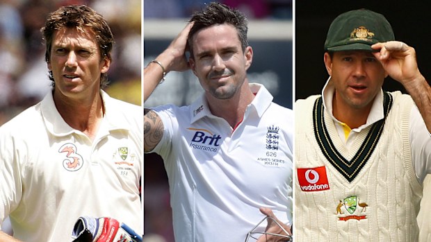 Glenn McGrath, Kevin Pietersen, Ricky Ponting 