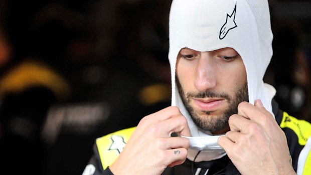 Daniel Ricciardo of Australia and Renault Sport F1 prepares to drive in the garage
