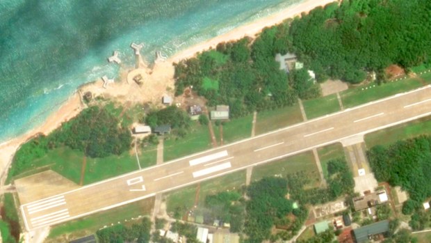A Google Earth image of Itu Aba.