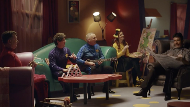 'The Wiggles' and Simon Cowell have joined forces for an Uber Eats ad.