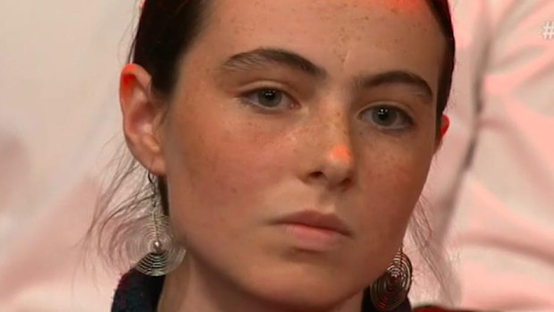 Teenager Eloisa Moses-McMahon on Monday night's show.