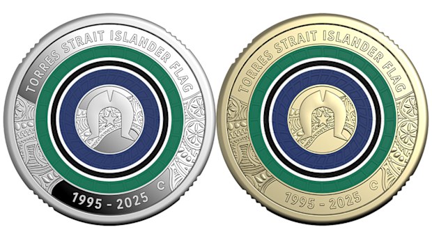 A new $2 coin has been released to celebrate the 30-year anniversary of the Torres Strait Islander flag being officially recognised as one of Australia's national flags. The Royal Australian Mint released the coin today, which features the Torres Strait Islander flag, however it will not enter circulation. 
