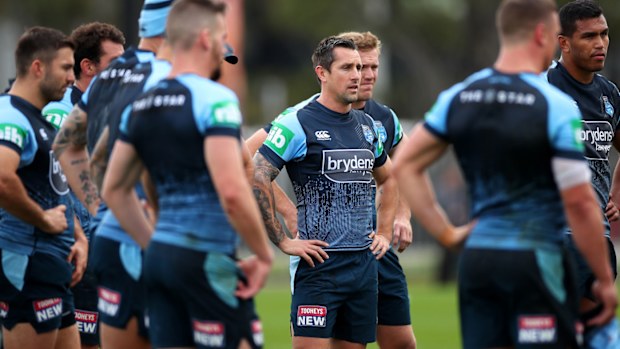 NSW Blues in Origin training ahead of Game III 2019. (Getty)