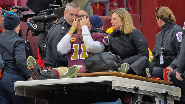 Alex Smith suffered a broken leg in two places in November 2018