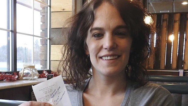 Danielle Franzoni got a US$2020 tip on New Year's.