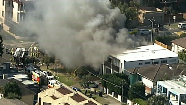 An elderly man has died in hospital after a dramatic fire rescue from his Dover Heights home.
