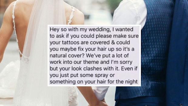 Bride demands guest changes appearance in searing text exchange: 'Your look doesn't work'