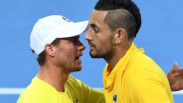 Lleyton Hewitt and Nick Kyrgios