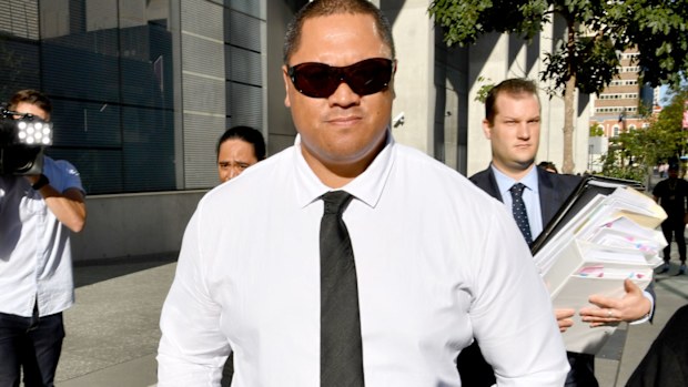 Tamate Heke outside court in Brisbane. (AAP)