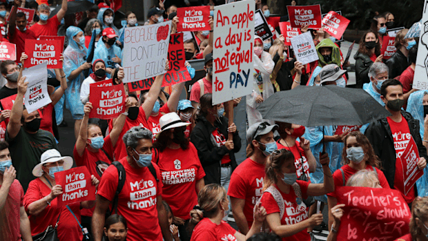 Sydney teacher strike NSW December 7 2021