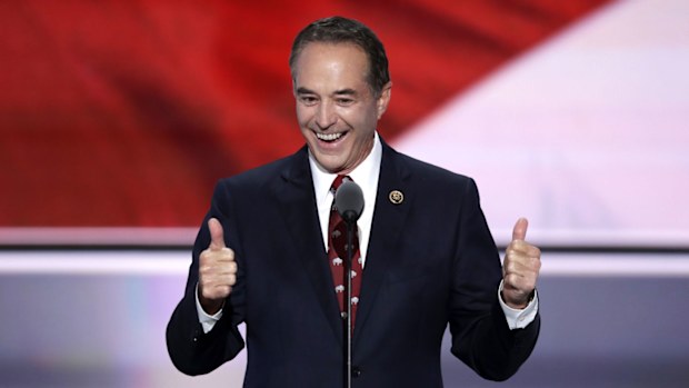 Chris Collins nominating Donald Trump as the Republican nominee for president in 2016.