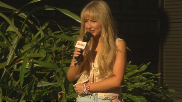 Sabrina Carpenter Today Show breakfast TV exclusive