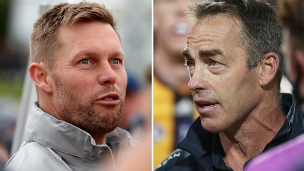 Sam Mitchell and Alastair Clarkson.