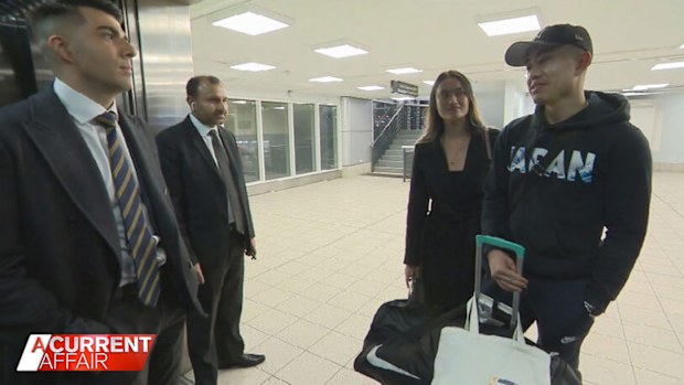 A Sydney couple told A Current Affair reporter Sam Cucchiara they were grateful they didn't get in a driver's car.