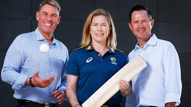  Shane Warne, Alex Blackwell and Ricky Ponting