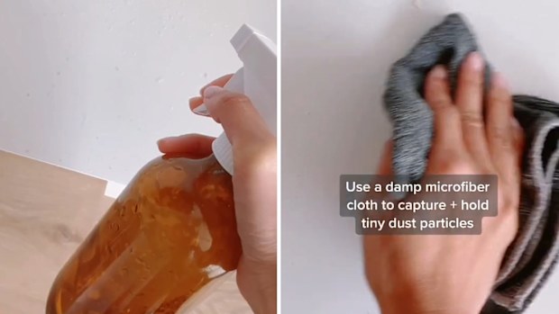 Mum shares recipe for DIY dust spray that will help make it easier ...