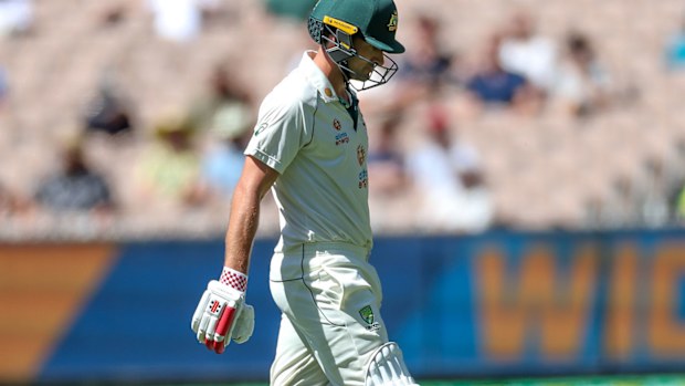 Joe Burns was dismissed for a duck against India at the MCG.